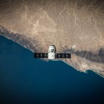 A SpaceX Dragon capsule in orbit around Earth, as part of the CRS-5 mission. Credit: SpaceX
